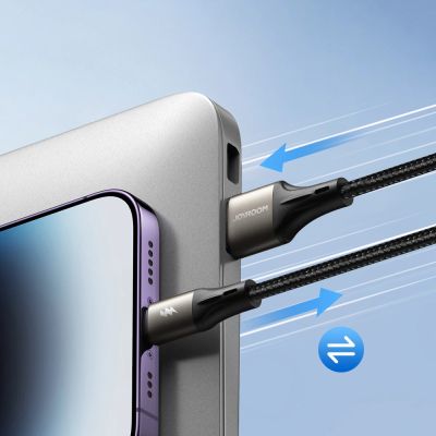 6. Kabel Joyroom Light-Speed Series S-A25 USB-A / USB-C 100W 1.2m - czarny