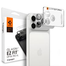 Szkło hartowane na aparat Spigen Optik Pro XL GLAS.TR EZ FIT na iPhone 18 Pro Max - srebrne
