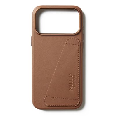 5. Mujjo Wallet Leather Case - etui skórzane do iPhone 17 Pro Max kompatybilne z MagSafe (tan)