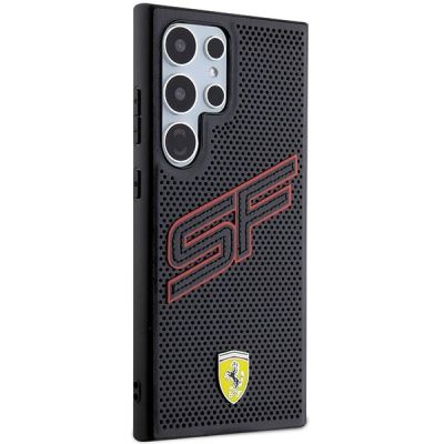 4. Etui Ferrari Big SF Perforated na Samsung Galaxy S24 Ultra - czarne