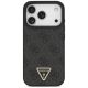 3. Etui Guess Leather 4G Triangle Strass MagSafe na iPhone 18 Pro / 17 Pro - czarne