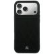 3. Etui Mercedes Leather Crossed Lines MagSafe na iPhone 17 Pro Max / 18 Pro Max - czarne