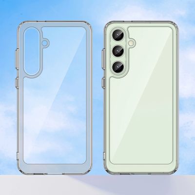 3. Etui silikonowe Outer Space Case z żelową ramką do Samsung Galaxy S24 FE - przezroczyste