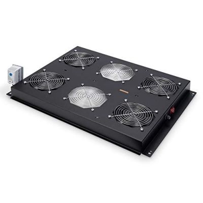 6. Digitus Panel wentylacyjny 19'' dla szaf serwerowych serii Unique, 4 x wentylator, termostat, czarny