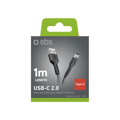 3. Kabel SBS TECABLETYC1KPOS USB-A - USB-C 1m - czarny