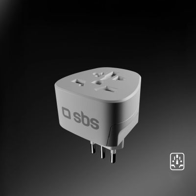 4. Adapter podróżny SBS IT - uniwersalny - biały