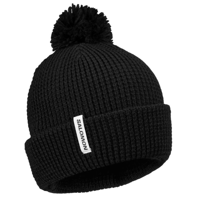 Salomon Pompom Beanie LC2937500 Czarne OSFA