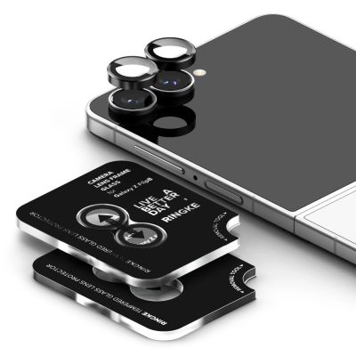 3. Osłona aparatu Ringke Camera Frame Protector 2-Pack na Samsung Galaxy Z Flip 8 - czarna