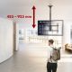7. Uchwyt sufitowy dla TV Maclean, max. obciążenie 60kg, 43-86", max VESA 600x400, MC-112 B