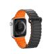 2. Pasek Dux Ducis Strap (Armor Version) do Apple Watch SE/9/8/7/6/5/4/3/2/1 (41/40/38mm) magnetyczny - czarno-pomarańczowy