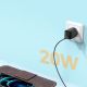 4. Joyroom szybka ładowarka sieciowa USB Typ C 20W Power Delivery Quick Charge 3.0 AFC czarna (L-P202)