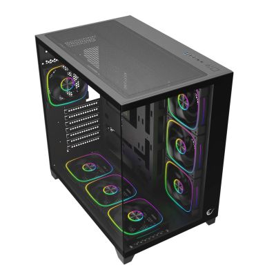 3. RAMPAGE OBUDOWA PC ZE SZKŁEM HARTOWANYM SEALITE 7X WENTYLATOR ARGB PWM BLACK