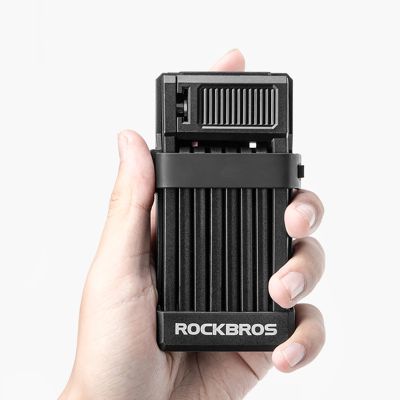 2. Zapięcie rowerowe Rockbros LKXR2010 składane na klucz - czarne