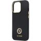 6. Etui Guess 4G Silicone Logo Strass na iPhone 13 Pro Max - czarne