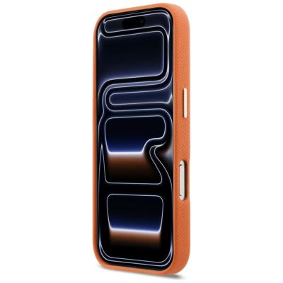 5. Etui Karl Lagerfeld Karl Head Logo MagSafe na iPhone 17 Pro - pomarańczowe