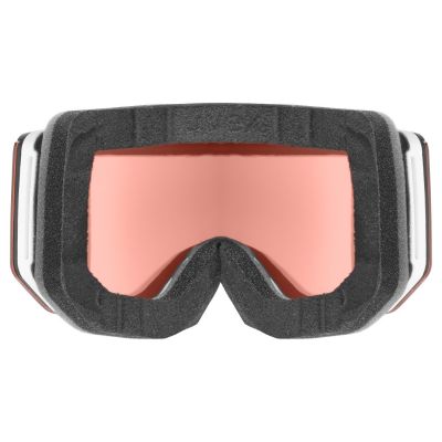 4. Uvex 5506651030 gogle do sportów zimowych Lustro Unisex Biały Cylindryczna (płaska) soczewka