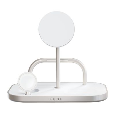 2. Ładowarka ZENS ZEDC29W/00, Wewnątrz, AC, USB, Ładowanie bezprzewodowe, 1 m, Srebrny, Biały