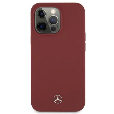 3. Etui Mercedes Silicone Line na iPhone 13 Pro / iPhone 13 - czerwone