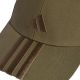 3. Czapka z daszkiem adidas 3-Stripes New Logo Baseball oliwkowa KE5878