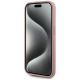 5. Etui Karl Lagerfeld Wrinkled Metal Signature na iPhone 15 Pro - różowe