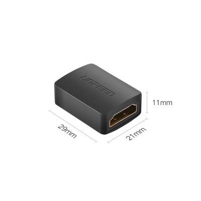 8. Ugreen adapter łącznik złączka HDMI czarny (20107)