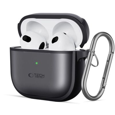 Etui Tech-Protect Slim Hook na AirPods 4 - czarne