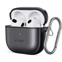 Etui Tech-Protect Slim Hook na AirPods 4 - czarne