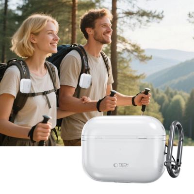 7. Etui Tech-Protect FlexAir na AirPods Pro - przezroczyste