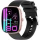 5. Smartwatch Damski GRAVITY GT18-1 Różowy Pasek Silikonowy + Czarny Pasek