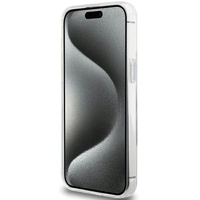 5. Etui Karl Lagerfeld Ring Stand Karl Head MagSafe do iPhone 15 Pro - białe