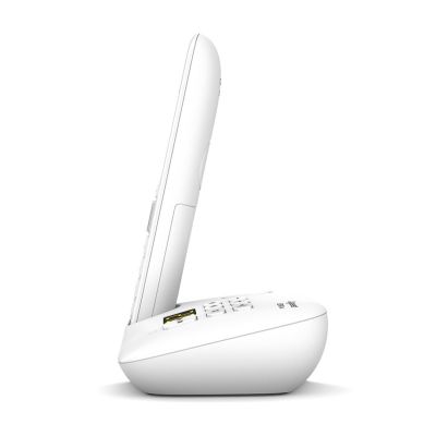 5. Gigaset E390A Telefon w systemie DECT Nazwa i identyfikacja dzwoniącego Biały