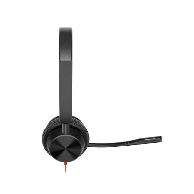 21. Poly Blackwire 3325 Stereo USB-C Headset +3.5mm Plug +USB-C/A Adapter
