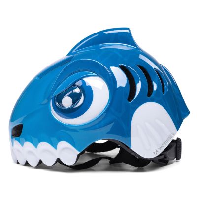 4. Kask rowerowy dziecięcy Wozinsky  motyw dinozaur 52-56 cm - niebieski