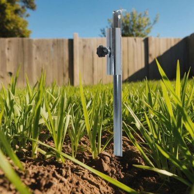 10. WBIJANA BAZA DO PARASOLA METALOWA 50CM CAMP ACTIVE