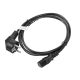 2. Kabel Lanberg CA-C13C-10CC-0018-BK (C13 / IEC C13 / IEC 320 C13 F - Shuko M; 1,8m; kolor czarny)