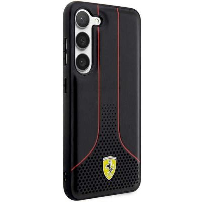 4. Etui Ferrari Perforated 296 P na Samsung Galaxy S23 - czarne