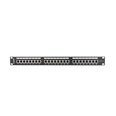 5. Patch panel Lanberg PPS6-1024-B (1U; kat. 6; 24xRJ-45)