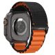 2. Pasek Pasek Spigen WBF1 na Apple Watch 44 / 45 / 46 / 49 mm - czarno-pomarańczowy