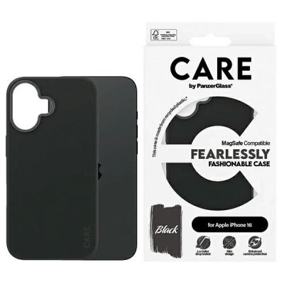 Etui CARE by PanzerGlass Fashion Case z MagSafe na iPhone 16 - czarne