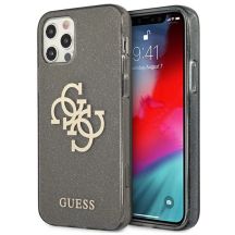 Etui Guess Glitter 4G Big Logo na iPhone 12 Pro Max - czarne
