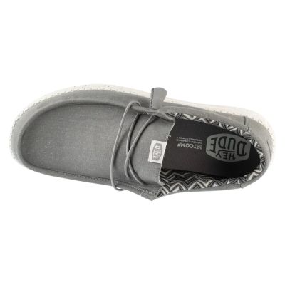 3. Hey Dude Wally Stretch Canvas 40700-007 Szare 45