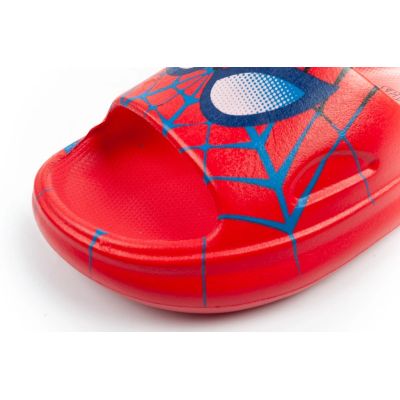 6. Leomil buty klapki chłopięce Spiderman lekkie bajkowe czerwone Marvel