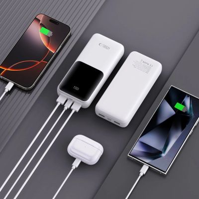 6. Powerbank Tech-Protect PB02 20000mAh 22.5W - biały