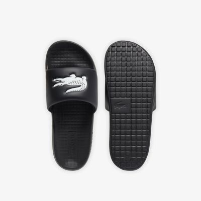 3. Lacoste SERVE SLIDE 1.0 125 1 CMA BLK/WHT (749CMA002131261)
