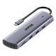 10. UNITEK D1113BGY01 huby i koncentratory 2 x USB 3.2 Gen 2 (3.1 Gen 2) Type-C 1000 Mbit/s Szary