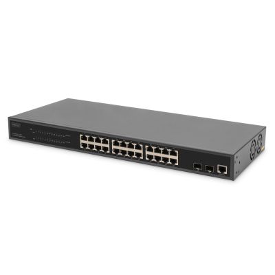 2. 24 Port L2 Managed Gigabit Ethernet Switch with PoE Injector, 2 SFP Upload
