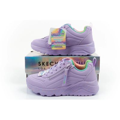 10. Skechers buty sneakersy sportowe dziecięce Uno Lite fioletowe wygodne