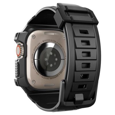 10. Etui z paskiem Spigen Rugged Armor Pro na Apple Watch Ultra (49 mm) - czarne