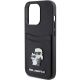 6. Etui Karl Lagerfeld Saffiano Cardslot Karl&Choupette Metal Pin do iPhone 15 Pro - czarne