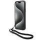 4. Etui BMW Signature Leather Wordmark Cord na iPhone 15 / 14 / 13 - czarne